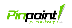 Pin Point Laser System Green Company Logo.