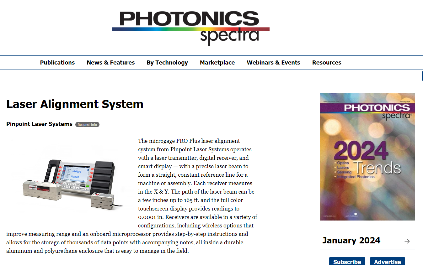 Photonics – Microgage Pro Plus | Pinpoint Laser Systems