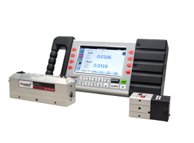 Laser Microgage PRO Plus — transmitter, receiver, and display unit