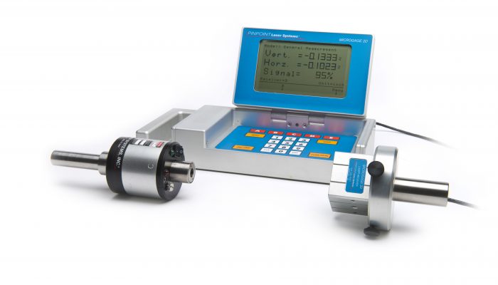 pinpoint microgage 2D laser alignment system